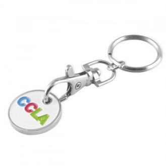 Personalized Metal Trolley Coin Key Chain