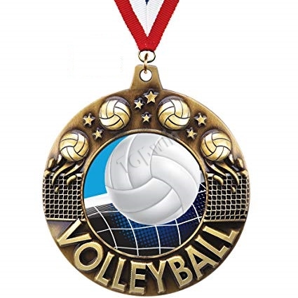 Custom 3D and Printed Volleyball Medallion Factory