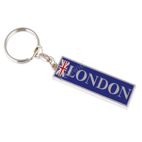 Custom Rectangle Union Jack London Key Ring Souvenir