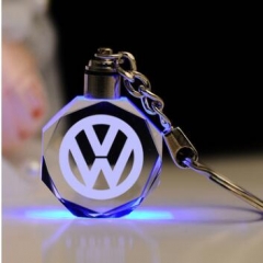 Personalised Volkswagen LED Crystal Key Rings Wholesale China