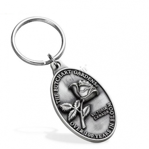 Super Quality 3D Pewter Keyrings Persononlized for 100th Anniversary