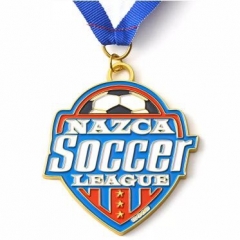Bespoke Shield Shape Football Soccer Club League Medallions
